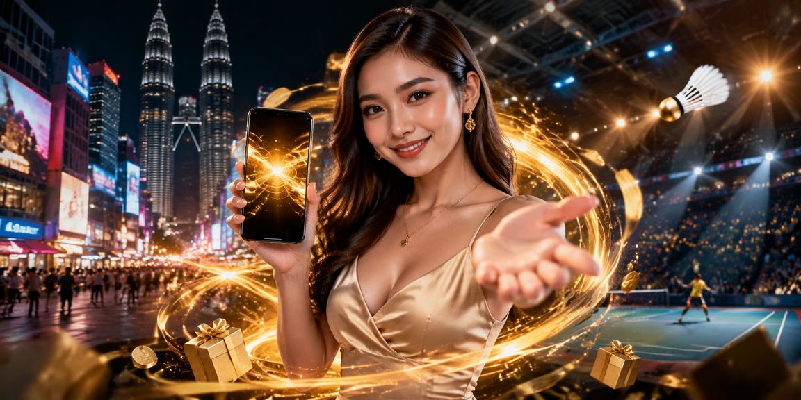 Pengguna dari Kuala Lumpur melakukan deposit untuk pertaruhan badminton dan menerima bonus di 105